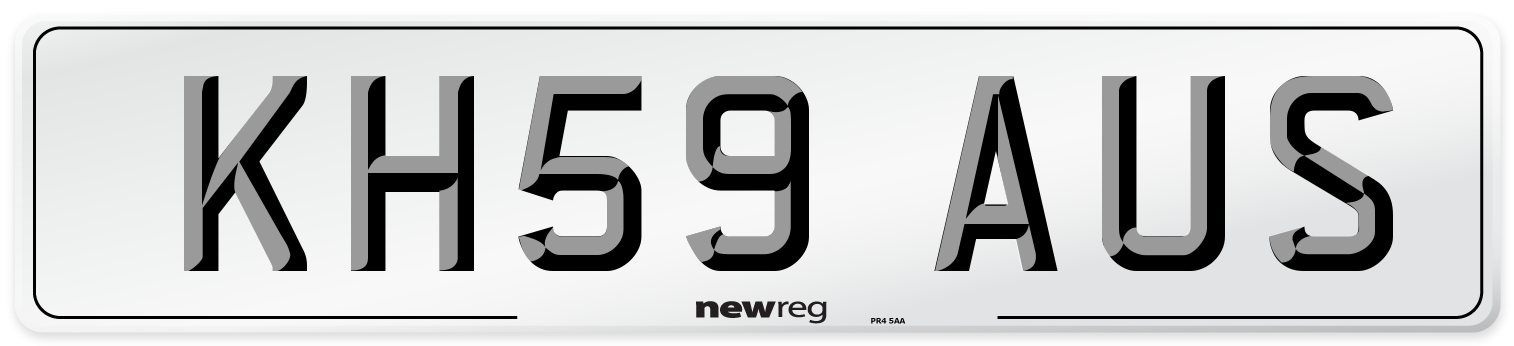 KH59 AUS Number Plate from New Reg